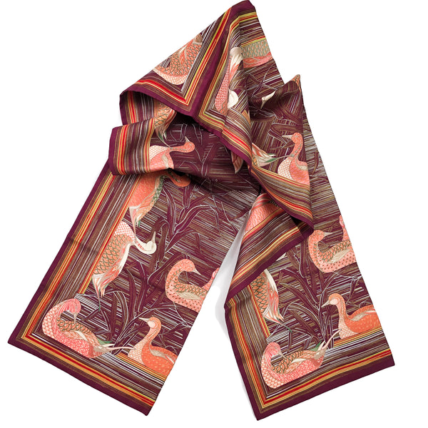 La France Hippique 1854 Hermes Reversible Shawl/Opera Scarf by