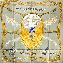 Hermes Vintage Silk Scarf Le Bien Aller