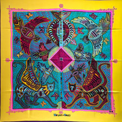 Legende Kuna Peuple de Panama Hermes scarf is a very colorful accessory