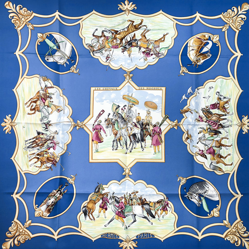 Les Chevaux des Empereurs Moghols Hermes Scarf by Jean de