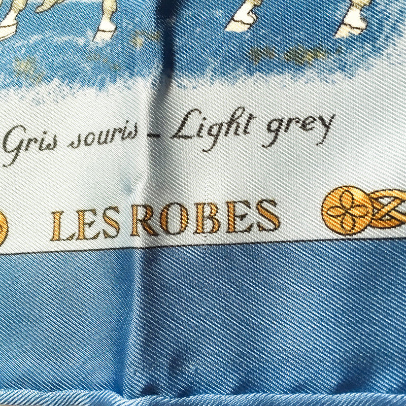 Les Robes Hermes Pocket Square by Philippe Ledoux Silk 42 cm
