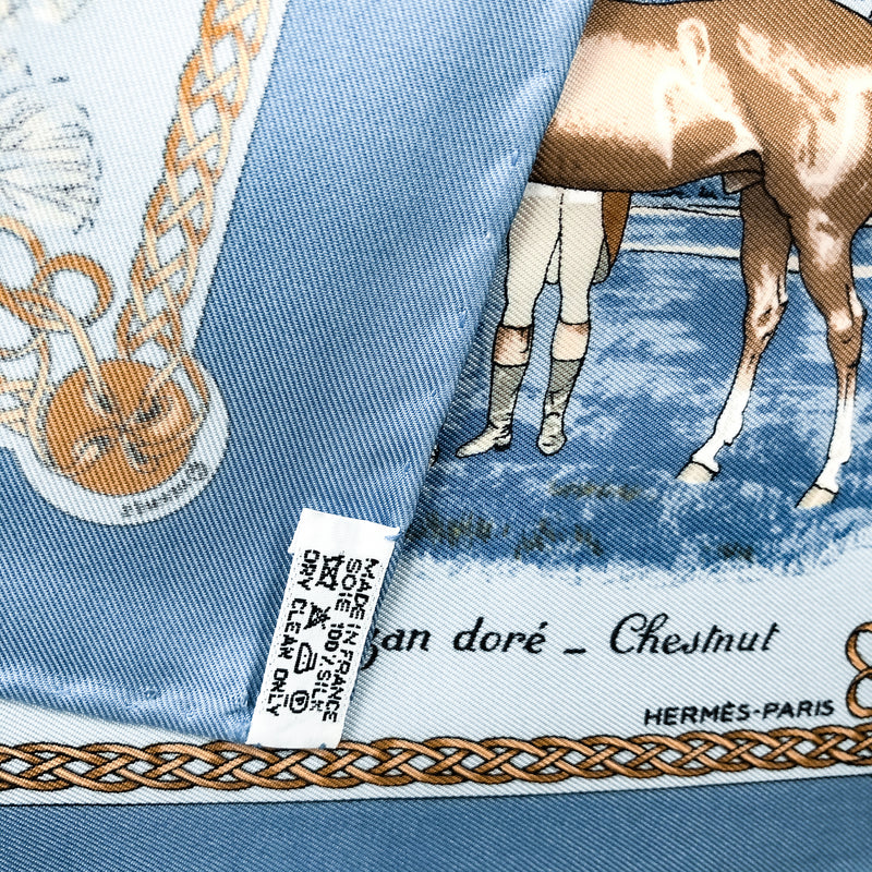 Les Robes Hermes Pocket Square by Philippe Ledoux Silk 42 cm