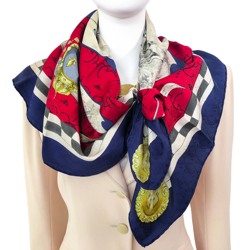 Louveterie Royale Hermes silk jacquard scarf is a GRAIL