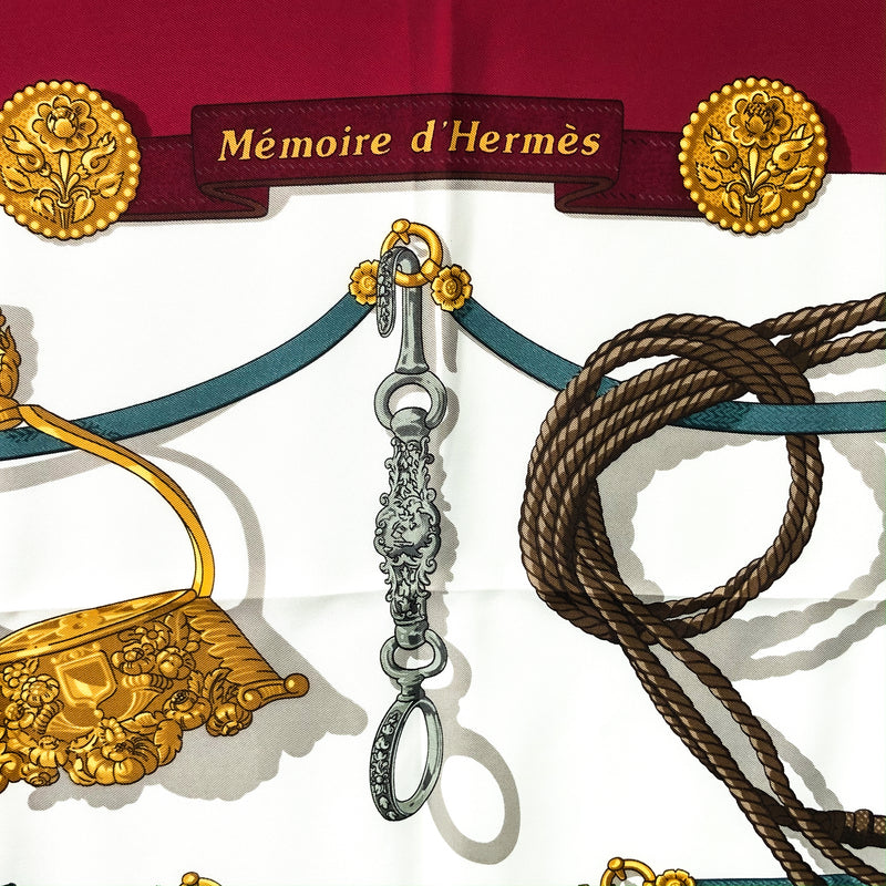 Memoire d'Hermes Hermes Scarf by Caty Latham 90 cm Silk NIB
