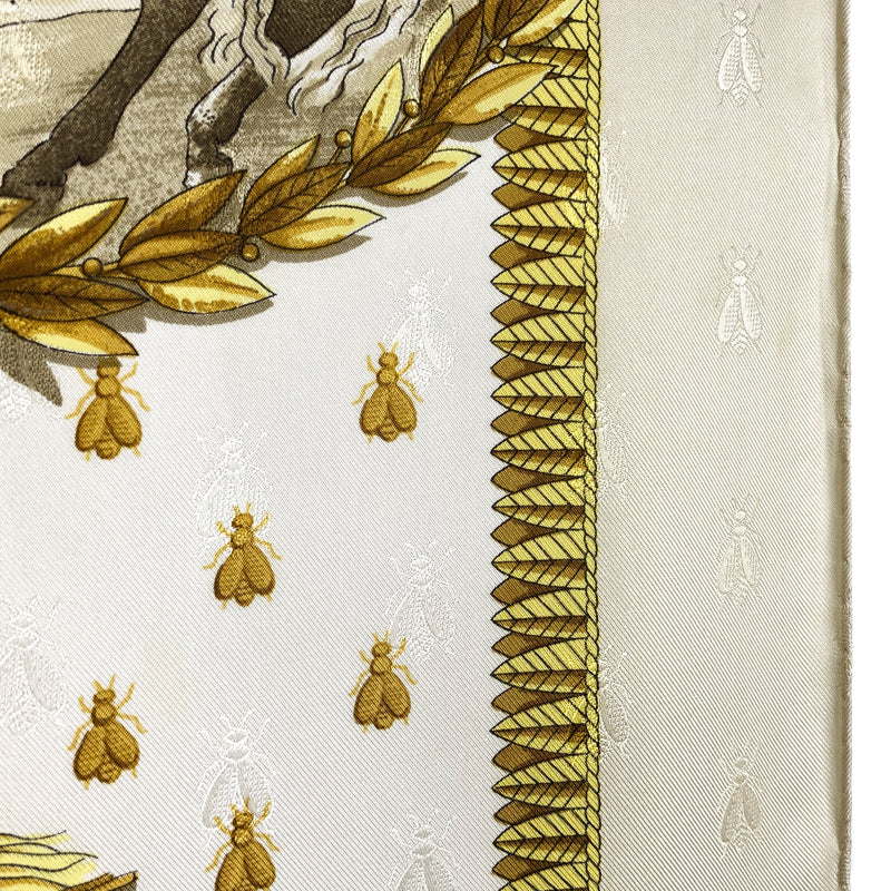 Napoleon Hermes Scarf by Philippe Ledoux 90 cm Silk Bee Jacquard