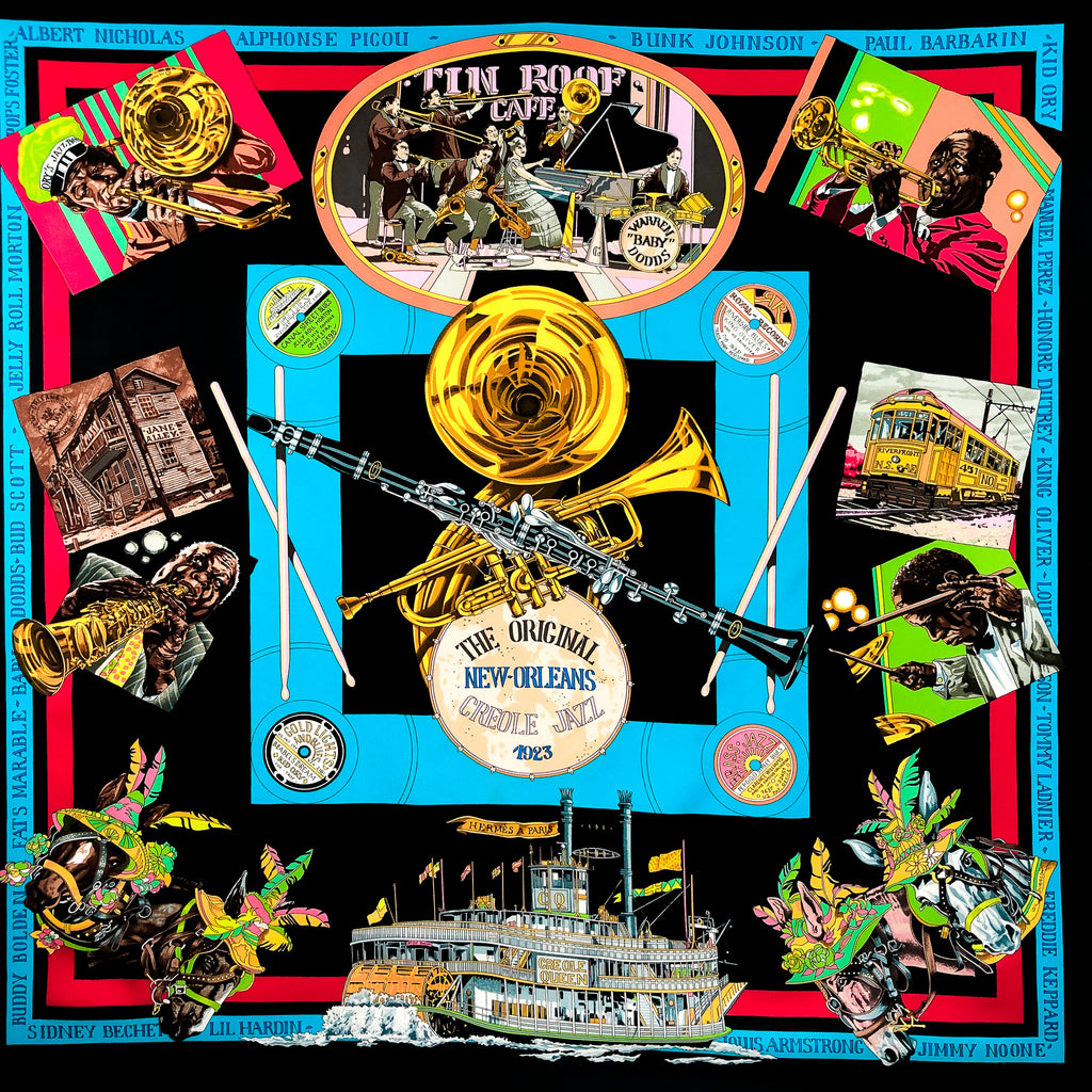 Hermes Scarf Danse Pacifique Twill Carre 90 – Picayune Cellars