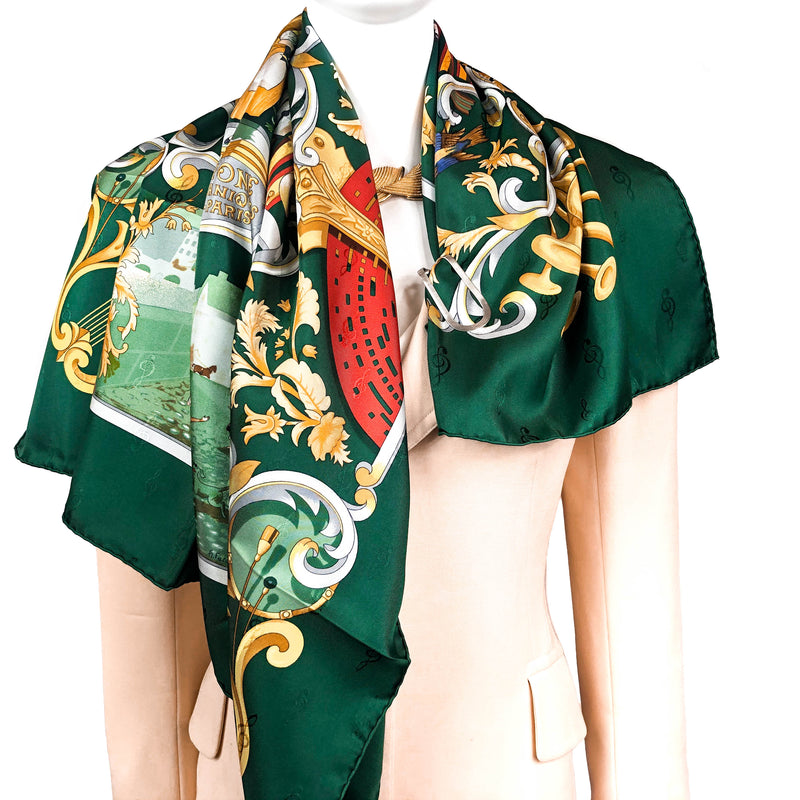 Orgauphone et Autres Mecaniques Hermes silk scarf (100% silk jacquard) 