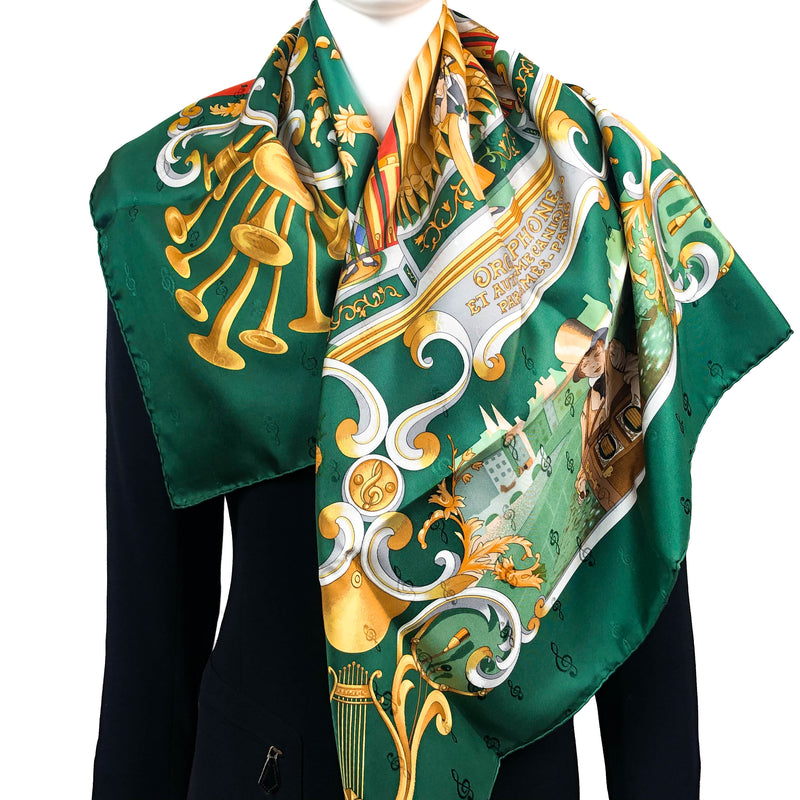 scarf shown with black jacket
