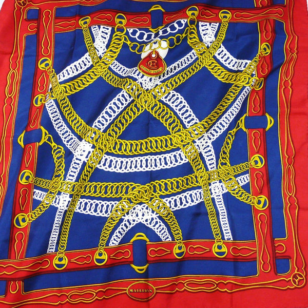 Maillons Hermes scarf in red and blue
