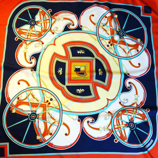 Washington's Carriage HERMES Silk Scarf