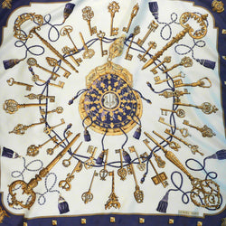 Les Cles Hermes Silk Scarf in a rare colorway