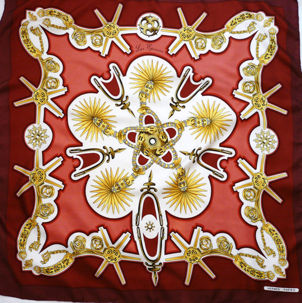 Les Eperons HERMES Silk Scarf