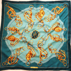 Profile - Selliere HERMES Early Issue 90 cm Silk Scarf