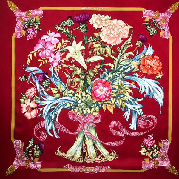 Regina Hermes Scarf by Leila Menchari Red CW RARE Early Issue