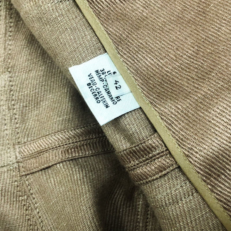 Hermes Linen/Hemp Jacket size and care tag