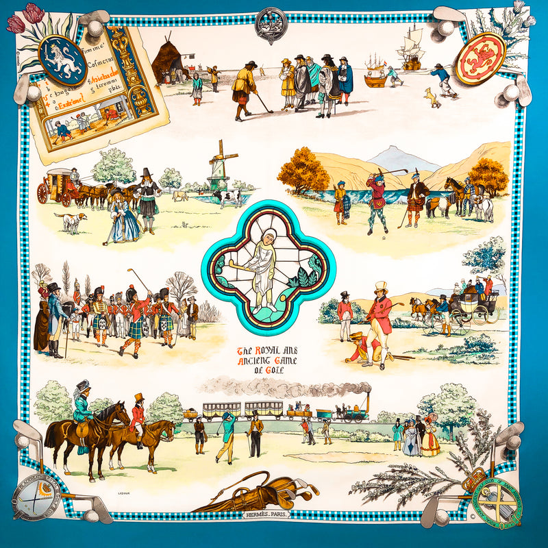 The Royal and Ancient Game of Golf Hermes Scarf