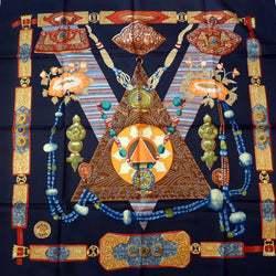 Tibet HERMES Silk Scarf by Caty Latham 1999