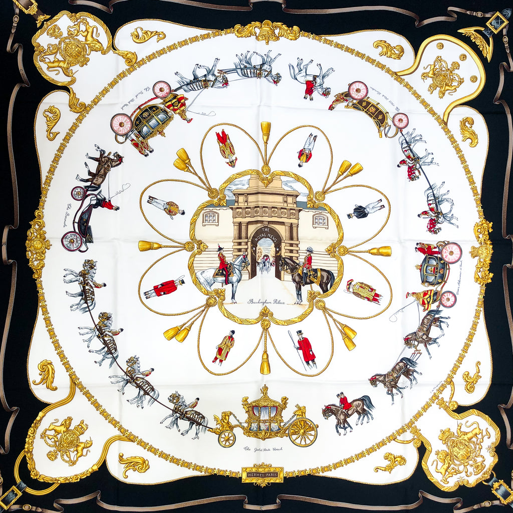 Hermes Silk Scarf The Royal Mews - Buckingham Palace MIB