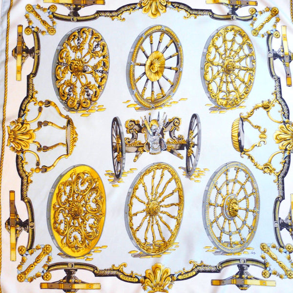 Roues de Canon HERMES Vintage scarf